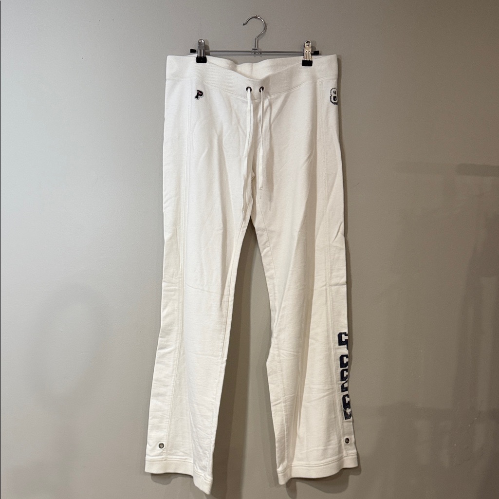 Pink Victorias Secret Vintage Track PantsSweats With Brand Logo And 86 Y2k
